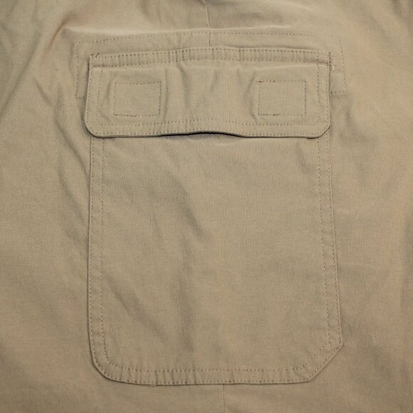 Orvis Cargo Mens Sz 37 Lightweight Stretch Comfort Hiking Fishing Khaki Shorts - Picture 7 of 14